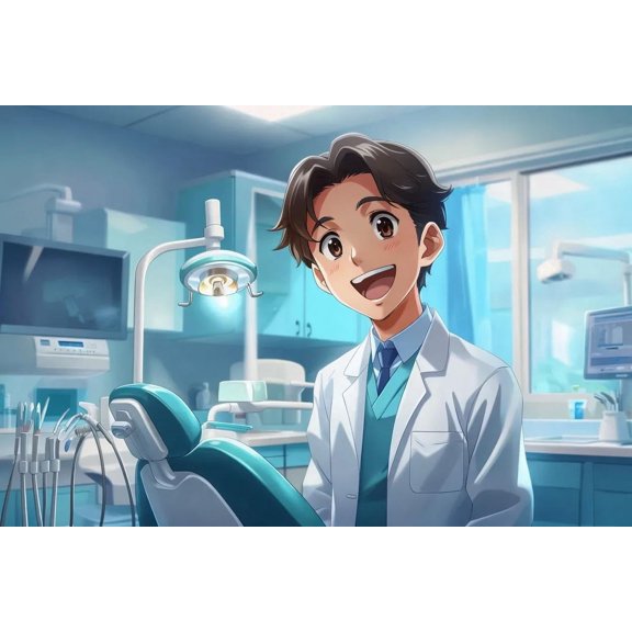 1000 Pieces Puzzle for Adult Funny Dentist Anime Wooden Jigsaw Puzzles Challenging Educational Interactive Toys for Family Creative Gift Thick Sturdy Hard Challenging Difficult Party Games Props