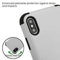 thumbnail image 4 of AMZER TUFFEN Hybrid Case for iPhone XS Max Slim Protective Cover With Magnetic Metal Stand - Gray/Black, 4 of 5