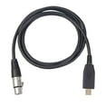 thumbnail image 2 of HEVIRGO USB Mâle à XLR Femelle Microphone Convertisseur Micro Studio Adaptateur Audio Lien Câble, 2 of 10