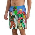 thumbnail image 2 of Real Ghostbusters Men's Beach Shorts Swim Trunks Casual Quick Dry Board Shorts Swimwear with Mesh Lined and Pockets, 2 of 8