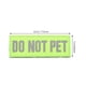 thumbnail image 4 of BRIGHTFUFU 2 piezas de servicio reflectante parches de perros arneses adhesivo etiqueta adhesiva chaleco pegatina de nylon, 4 of 7