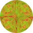 thumbnail image 1 of Ahgly Company Machine Washable Indoor Round Transitional Chameleon Green Area Rugs, 7' Round, 1 of 7