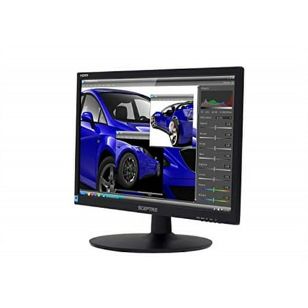 sceptre 22-inch 75hz 1080p led monitor hdmi vga build-in speakers, brushed black 2019 (Best Budget Monitor 2019)