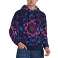 thumbnail image 2 of Daiia Bohemian Vintage Pattern for Men's Fashion Hoodies & Sweatshirts with Kangaroo Pocket Hooded Sweatshirt Breathable & Moisture Wicking-Large, 2 of 7