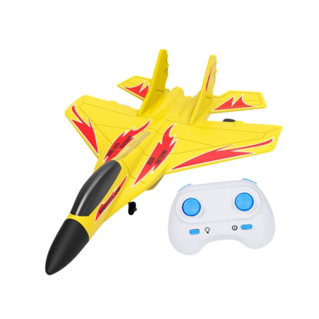 RC Airplane Glider Party Preference Aircraft RC Jet para Niños con Juguetes de Regalo Ligeros Amarillo