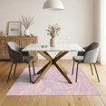 thumbnail image 3 of ODIKA 5'x7' Ultra-Soft Area Rug, Scattered Flowing Interlocking Blocks Transitional Geometric None Washable, Bare feet friendly, Silk-Touch for Bedroom Home office, 3 of 7