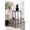 Clear, variant on Kate and Laurel Aguilar Modern Glam Slim Side Table, 12 x 7 x 22, White Marble and Silver, Decorative Narrow End Table for Use as Skinny Bedroom Nightstand or Living Room Mini Table