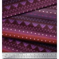 thumbnail image 3 of Soimoi Polyester Crepe Fabric Dot,Stripe & Geometric Ethnic Decor Fabric Printed Yard 52 Inch Wide, 3 of 3