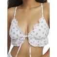 thumbnail image 3 of Mills by Millie Bobby Brown Women's Seersucker Flutter Bralette, Sizes XS-XXXL, 3 of 4