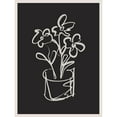 thumbnail image 3 of Straatsma, Leah 19x24 Black Modern Framed Museum Art Print Titled - Still Life Peonies in Vase, 3 of 5