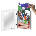 thumbnail image 1 of A4 Children Wooden Picture Frame Rectangle Art Frame Home Decor for Kids Drawing Art Projects, 1 of 8