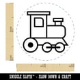 thumbnail image 2 of Cute Train Self-Inking Rubber Stamp Ink Stamper - Pink Ink - Mini 1/2 Inch, 2 of 7