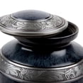 thumbnail image 4 of Perfect Memorials Large Navy Leaves Cremation Urn, 4 of 4