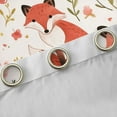 thumbnail image 4 of Castle Fairy Cartoon Orange Fox Blackout Curtains Set of 2 (52x84 Each) for Kids Children,Cute Jungle Wildlife Window Curtains,Chic Floral Flowers Curtains and Drapes,Lightweight Room Decor, 4 of 6