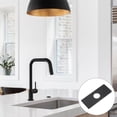 thumbnail image 6 of 6 Inch Sink Faucet Hole Cover, Stainless Steel Square Deck Plate Faucet Escutcheon Sink plate, Black, 6 of 7