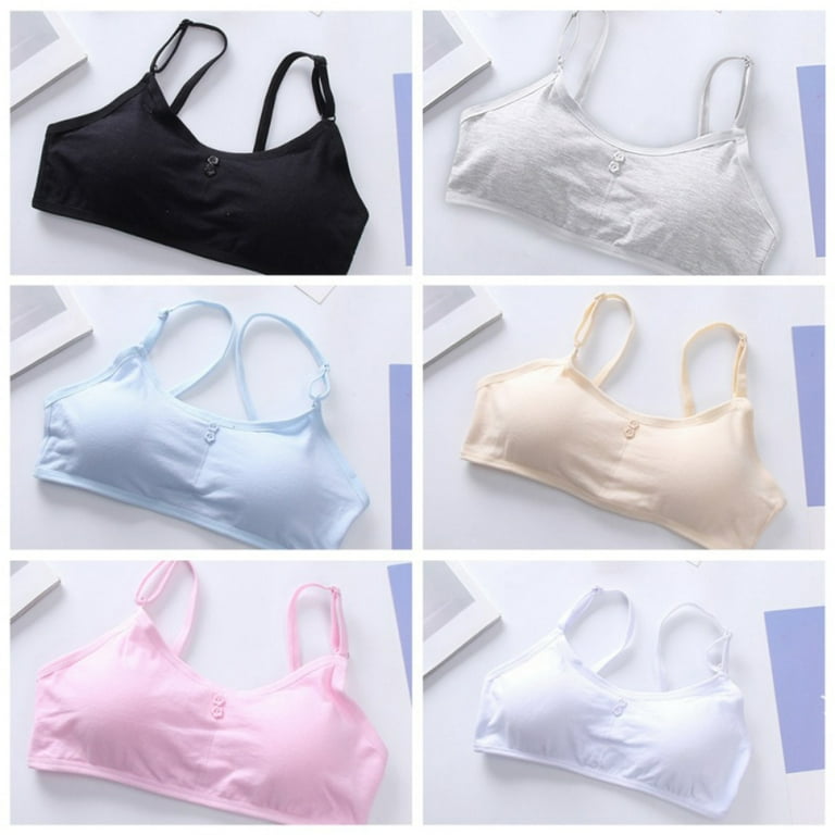 3 Pack Cotton Training Bra Girls Underwear Teenagers Girls Lingerie  Breathable Bras