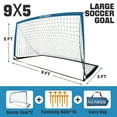 thumbnail image 6 of RUNBOW 9x5 ft Portable Kids Soccer Goal for Backyard Goals Adult Junior Soccer Net with Carry Bag, 6 of 7