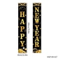 thumbnail image 1 of Banner de puerta de feliz año nuevo Letreros de porche de aniversario Letrero colgante de bienvenida para decoraciones de fiesta de año nuevo de boda, 1 of 5