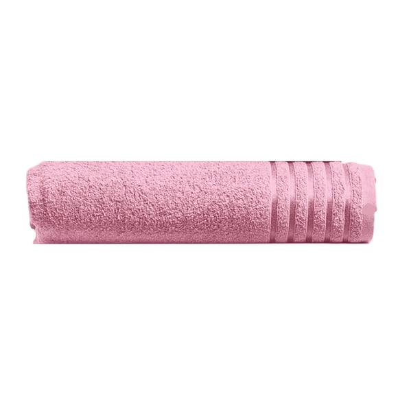 Toalla Baño Completo Encanto Rosa Algodón Textura Suave Concord