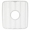 "ATB Brand 1 Pc White Plastic Sink Mat, Dish Rack Cushion Drainer