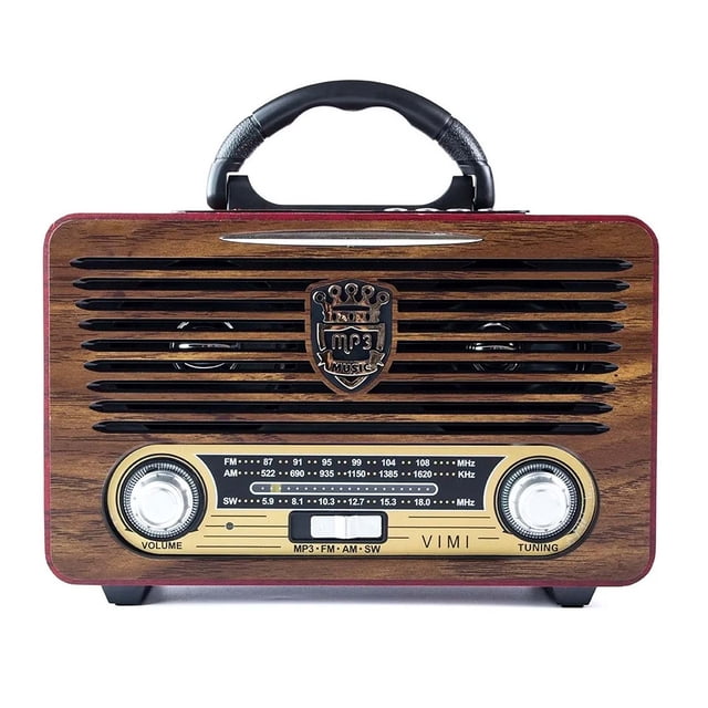Bocina Inalambrico VIMI Retro Bluetooth Recargable Radio Fm Mp3 Usb