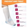 thumbnail image 5 of SNUG360 Anti Embolism Knee High Stockings, 14-18 mmHg Graduated Compression, White (M), 5 of 6