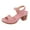 Pink, variant on Juosiy Sandals for Women 2025 Comfortable Thick Heel Dressy Shoes Ankle Strap Open Toe Walking Footwear