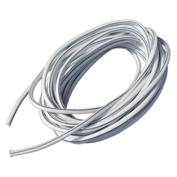 1/2" x 25' White Shock Cord - Heavy Duty Bungee Rope with Woven Jacket, UV Resistant Stretch Cord for Truck Tarps, Boat Covers, Camping, and Outdoor Use