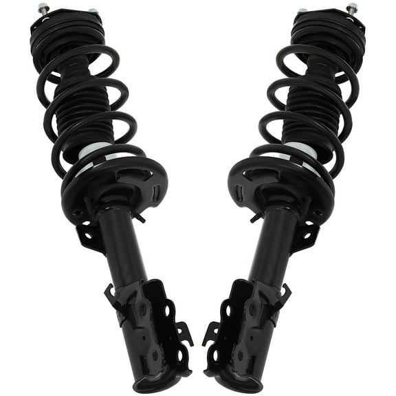 SCITOO Front Complete Strut Shock Coil Spring Assembly for 2010-2013 for Ford Fiesta