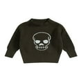 thumbnail image 1 of Chandail Tricoté pour Bébé Fille Garçon, Chandail d'Halloween, Chandail Molletonné Chaud à Col Rond, Manches Longues, Hauts pour Nourrisson Tout-Petit, 1 of 8