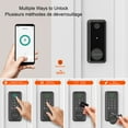 thumbnail image 4 of Black+Decker Fingerprint Smart Lock with Gateway – WiFi Bluetooth Remote Access, IC Card & App Control, Auto-Lock Keyless Entry Door Lock, Black Finish, 4 of 8
