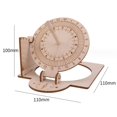thumbnail image 2 of 4pcs Equatorial Sundial Clock DIY Wooden Scientific Model Easily Install Premium, 2 of 2