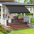 thumbnail image 2 of Outsunny Auvent Rétractable 10 X 5 Pi, Abri Pare-Soleil, Noir, 2 of 10