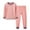 0-Pink329, variant on WOYY Boys Girls Lined Sleepwear Set Kids Long Sleeve Thermal Underwear Outfits, Sizes 3-4T
