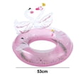 thumbnail image 2 of Flotador inflable para piscina con forma de cisne con purpurina, flotador para piscina con dos cisnes divertidos, flotador para piscina para niños en verano, anillos de piscina para niños, anillos de, 2 of 5