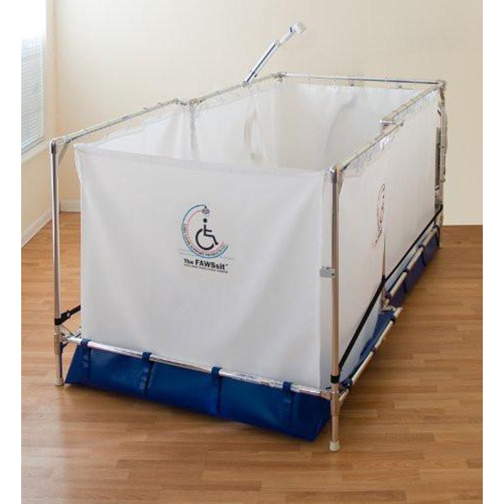 Reclining Portable Wheelchair Shower System