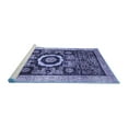 thumbnail image 2 of Ahgly Company Machine Washable Indoor Rectangle Abstract Blue Modern Area Rugs, 5' x 8', 2 of 4
