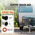 thumbnail image 2 of KFFKFF Remorque Électrique Relevable, Cric Électrique avec Capacité de Charge de 3500 lbs, Hauteur Réglable de 9.84 Pouces-33.85 Pouces, avec Housse de Protection, Idéal pour Surélevé RV, Transporteur de Chevaux, Utilitaire, 2 of 9