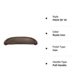 thumbnail image 2 of Hickory Hardware P3004-RI-10B 3 & 3.75 in. Raffiné Rustique Centre à Centre Tasse Pull&44; Fer Rustique - Pack de 10, 2 of 7