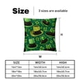 thumbnail image 5 of Saint Patrick's Day Velvet Throw Pillow Covers Set of 2 - 16x16, 18x18, 20x20 Inches - Unique Patterns for Bed, Chair for Various Occasions, 5 of 6