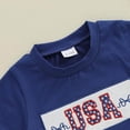 thumbnail image 4 of Gerichy 4th of July Baby Boy Summer Outfit Embroidery Letters T-shirt Plaid Shorts Set Toddler Fourth of July Clothes,18-24 Months, 4 of 7