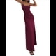 thumbnail image 2 of Vestido Básico de Estar por Casa para Mujer, Elegante, Sin Mangas, con Espalda Descubierta, Acanalado, Ajustado y Maxivestido. Vino Tinto M, 2 of 8
