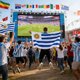 thumbnail image 5 of Bufanda tipo capa para aficionados al Campeonato Mundial de Fútbol 2026 | Bufanda de poliéster para ver partidos al aire libre | Prenda ligera para el cuerpo, ideal para el estadio, 5 of 5