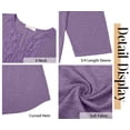 thumbnail image 6 of Fantaslook 3/4 Sleeve Womens Plus Size Tops V Neck Lace Blouses Casual Tunic Shirts L-5XL, 6 of 9