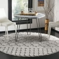 thumbnail image 2 of SAFAVIEH Sparta Stewart Geometric Polyester Shag Area Rug, Dark Grey, 8' x 10', 2 of 9