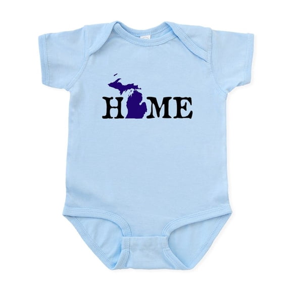 CafePress - HOME Michigan Body Suit - Baby Light Bodysuit, Size Newborn - 24 Months