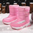 thumbnail image 2 of IWIHMIV Toddler Girl Winter Shoes Girls Outdoor Boots Non Slip Warm Boots Boys Snow Boots Winter Boots Kids Boots, 2 of 11