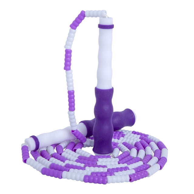 Cuerda para saltar, para adultos y niños, trenzada con cuentas suaves, longitud de cuerda ajustable, sin enredos, cuerda para saltar, cuerda para saltar larga para ejercicio y pérdida de peso