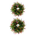 thumbnail image 4 of 2 Coronas Florales De Gypsophila Wreath Para Festivales, Celebraciones, Bodas. Zulema corona de primavera, 4 of 7
