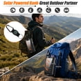 thumbnail image 4 of OWNTECH 30000mAh Solar Power Bank Portable Charger with 4 Cables & 3 USB Ports, Wireless Charger with LED Light, Compatible with iPhone, Android, for Camping, Hiking, Black, 4 of 7